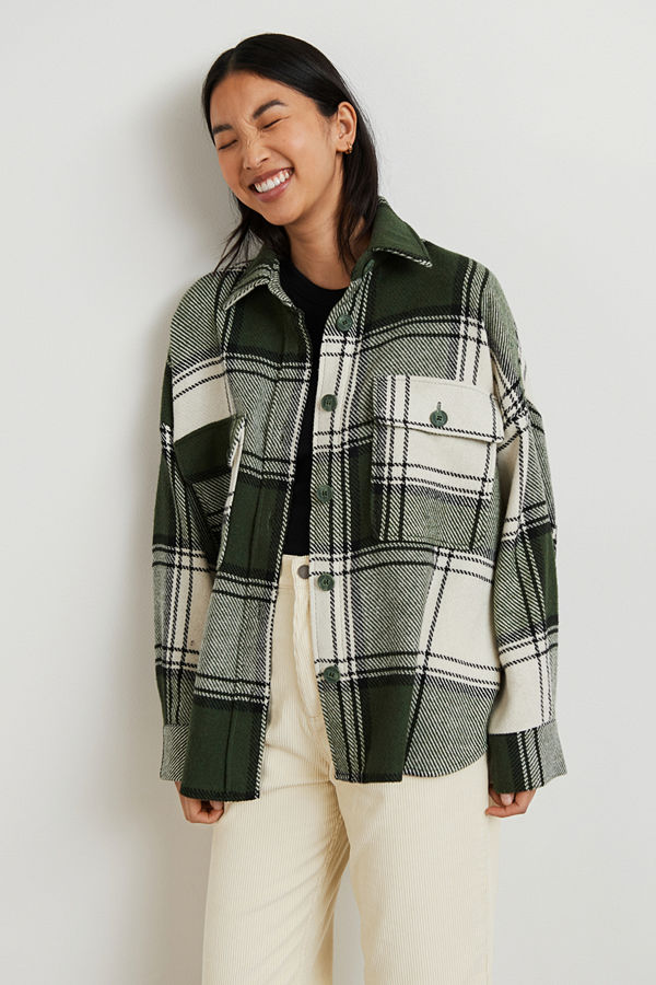 Gina Tricot Rory flannel shirt