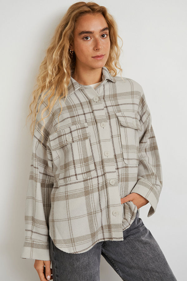 Gina Tricot Rory flannel shirt