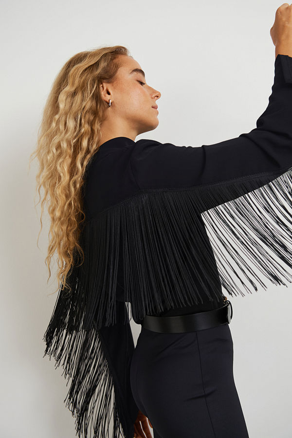 Gina Tricot Cara fringe top
