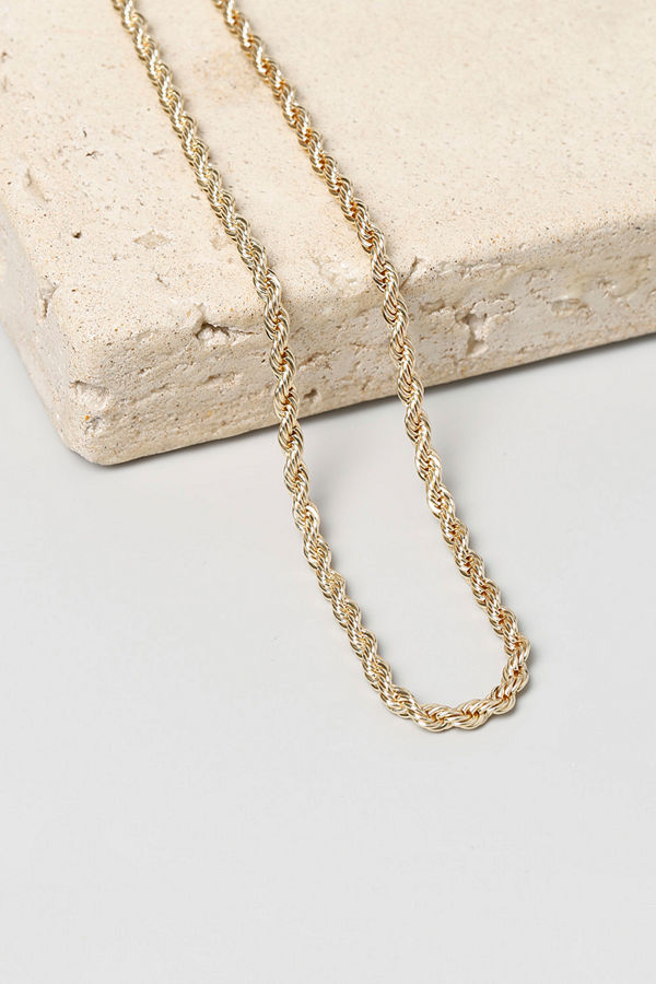 Gina Tricot örhängen Real Gold Plated Twist Chain