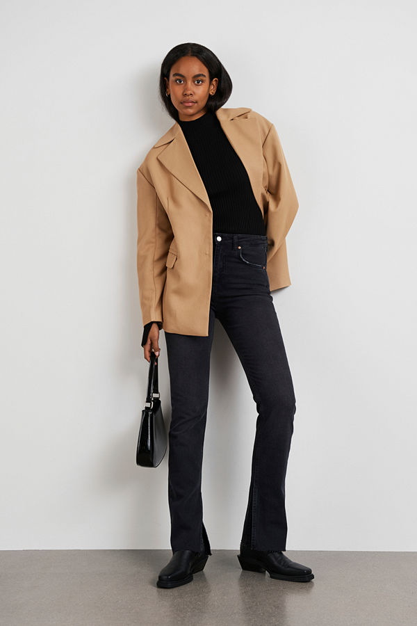 Gina Tricot High waist slit jeans