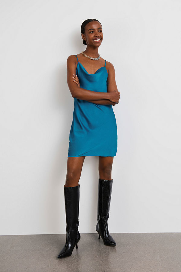 Gina Tricot Siri mini cowlneck dress
