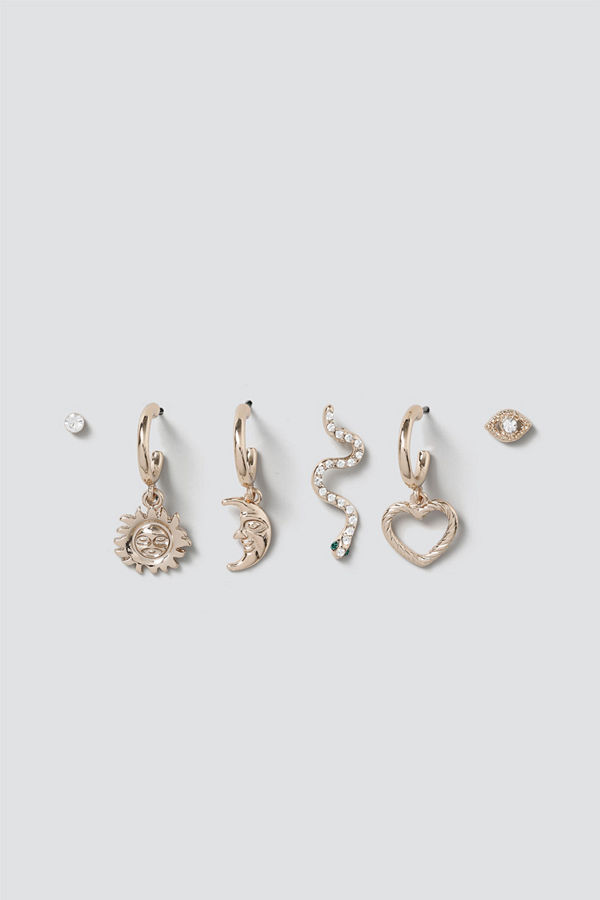 Gina Tricot örhängen Celestial Mix Charm Earring Pack