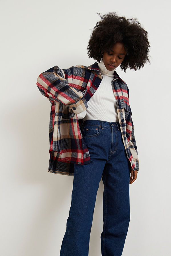 Gina Tricot Rory flannel shirt
