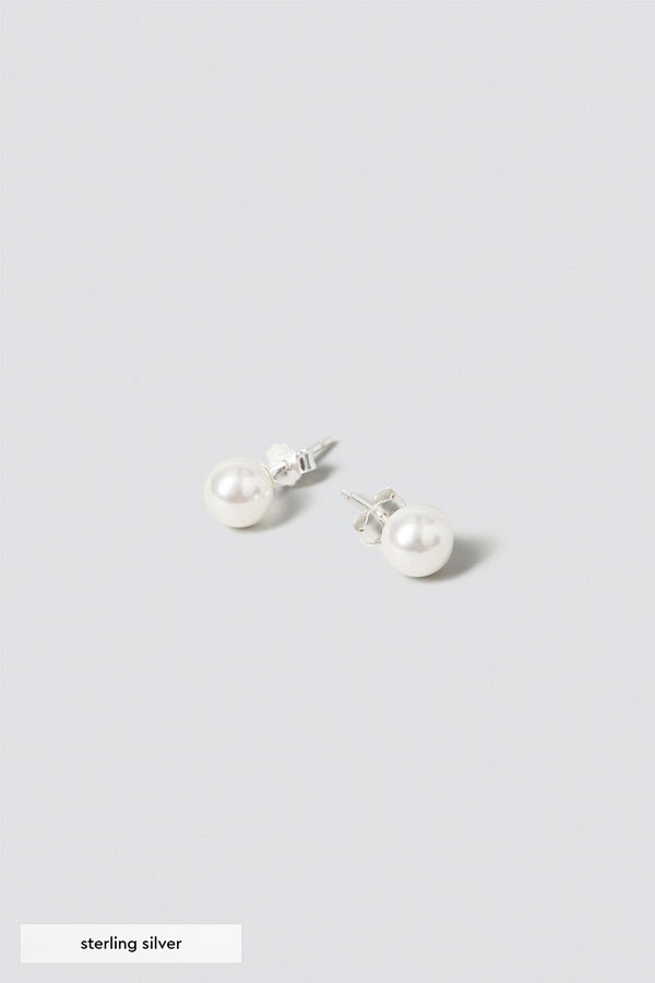 Gina Tricot örhängen Sterling Silver Pearl Studs