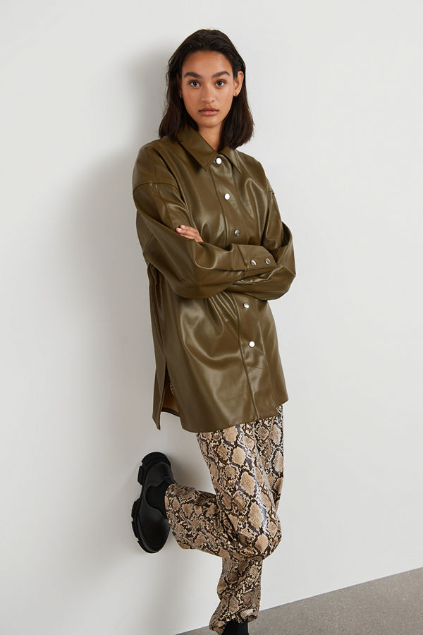 Gina Tricot Magda pu shirt