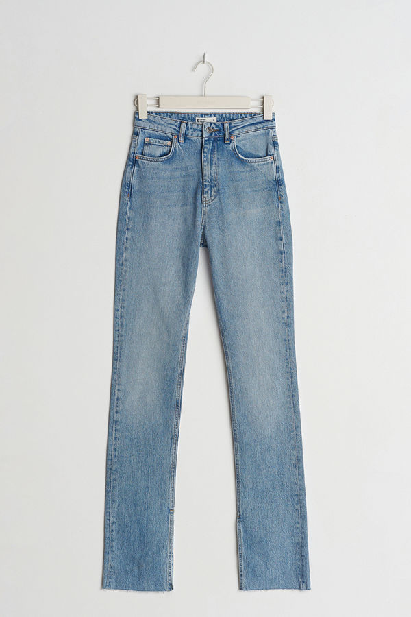 Gina Tricot High waist tall slit jeans