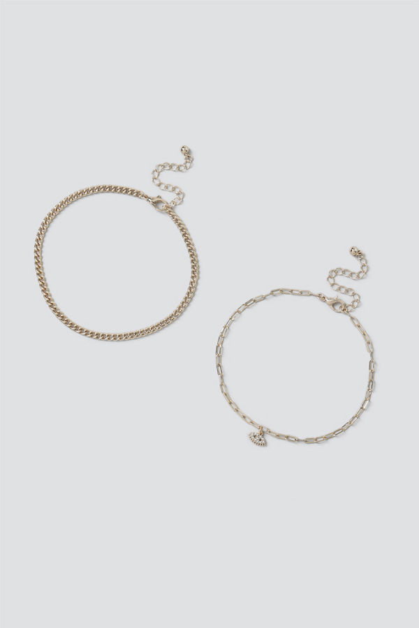 Gina Tricot smycke Gold Eye Anklet Pack
