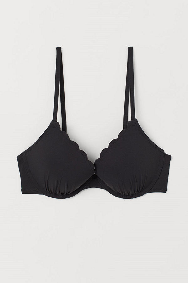 H&M Push up bikini-bh svart