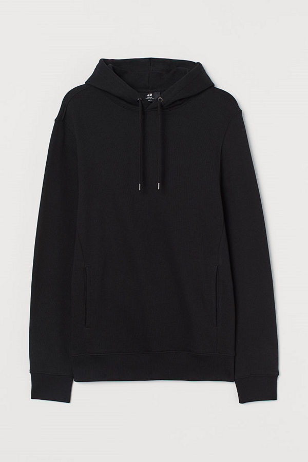 H&M Huvtröja Regular Fit svart