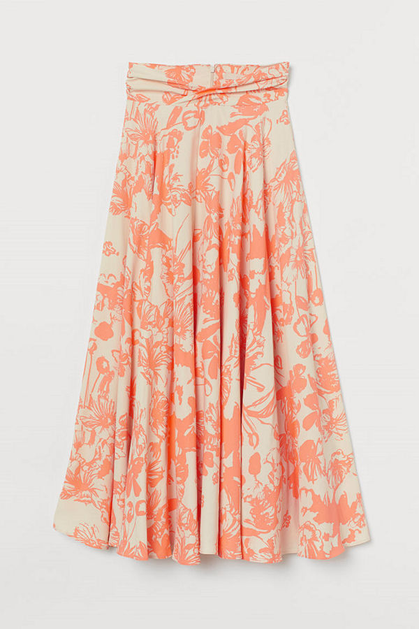 H&M Cirkelskuren kjol beige