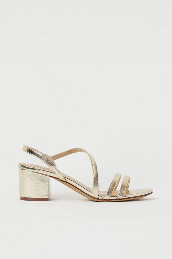 H&M Sandaletter guld