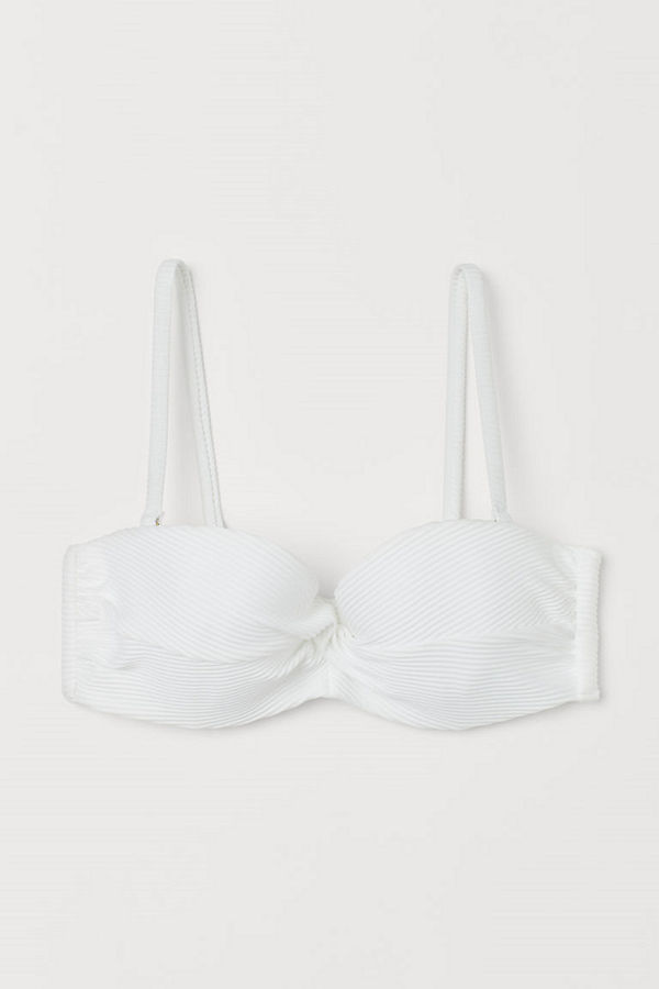 H&M Balconettebikini-bh vit