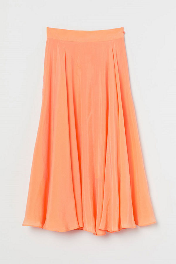 H&M Cirkelskuren kjol orange