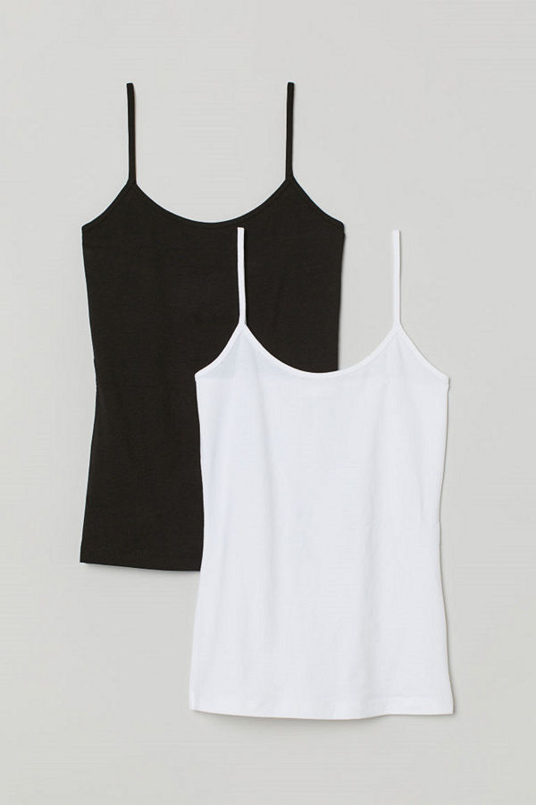 H&M 2-pack trikålinne svart
