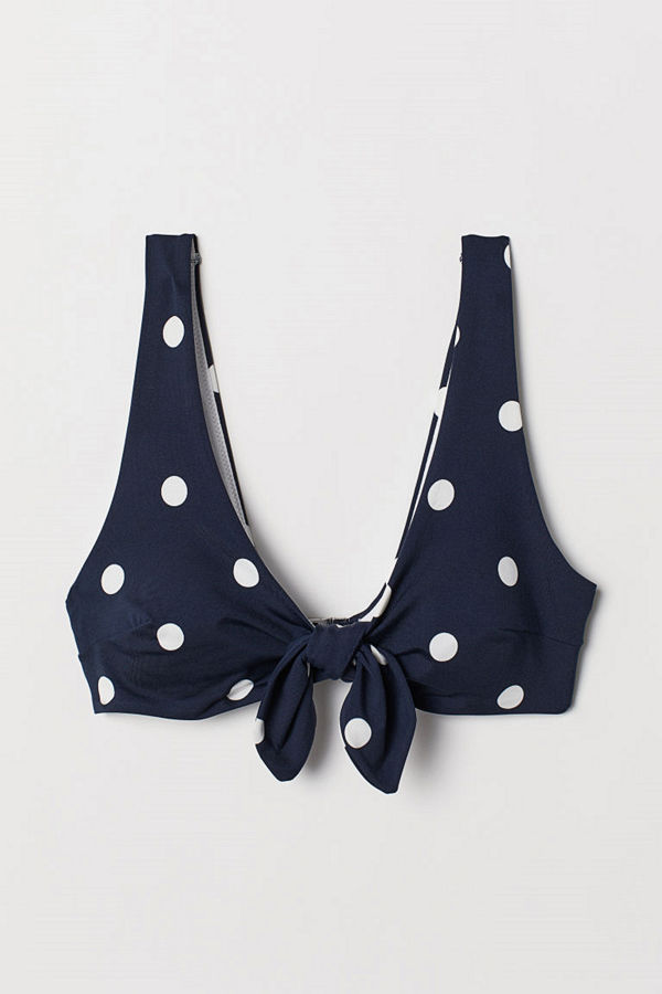 H&M Bikinitopp blå