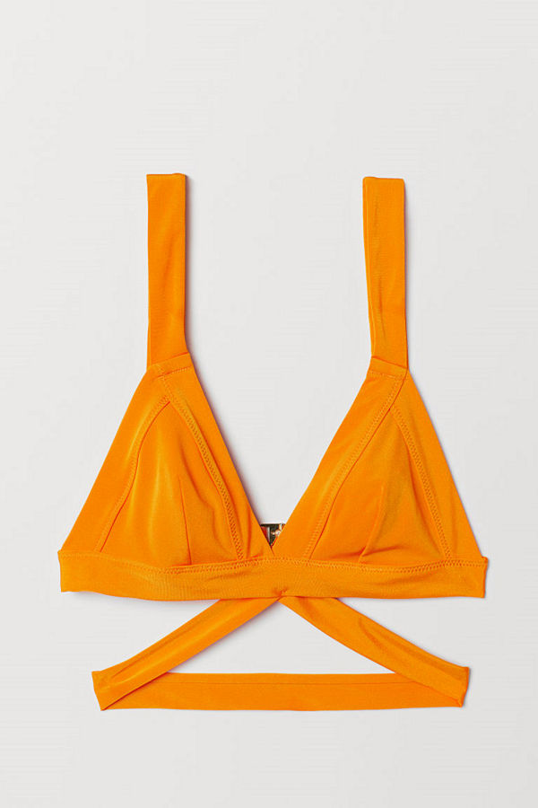 H&M Trekantsbikini-bh orange