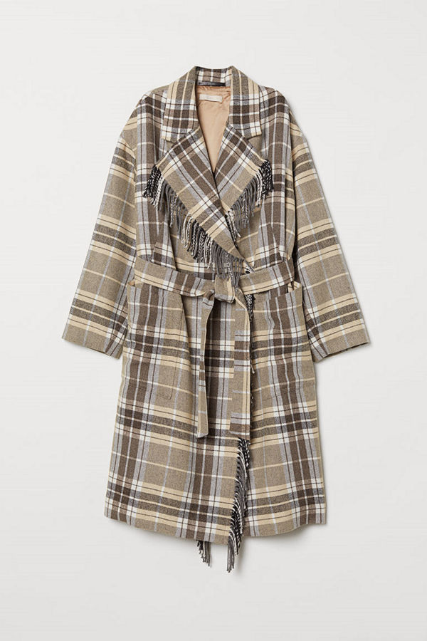 H&M Kappa med knytskärp vit
