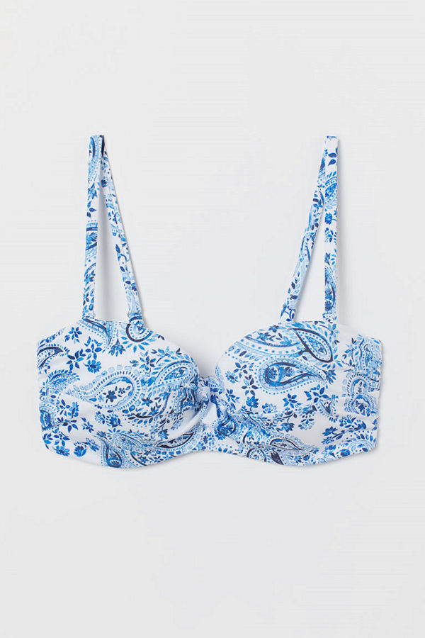 H&M Balconettebikini-bh blå
