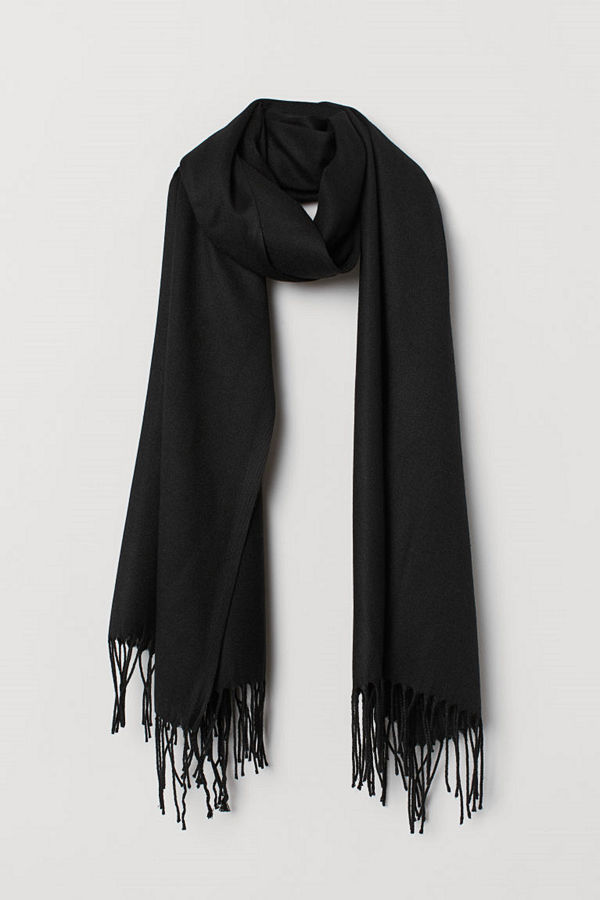 H&M Vävd scarf svart