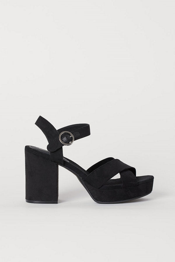 H&M Platåsandaletter svart
