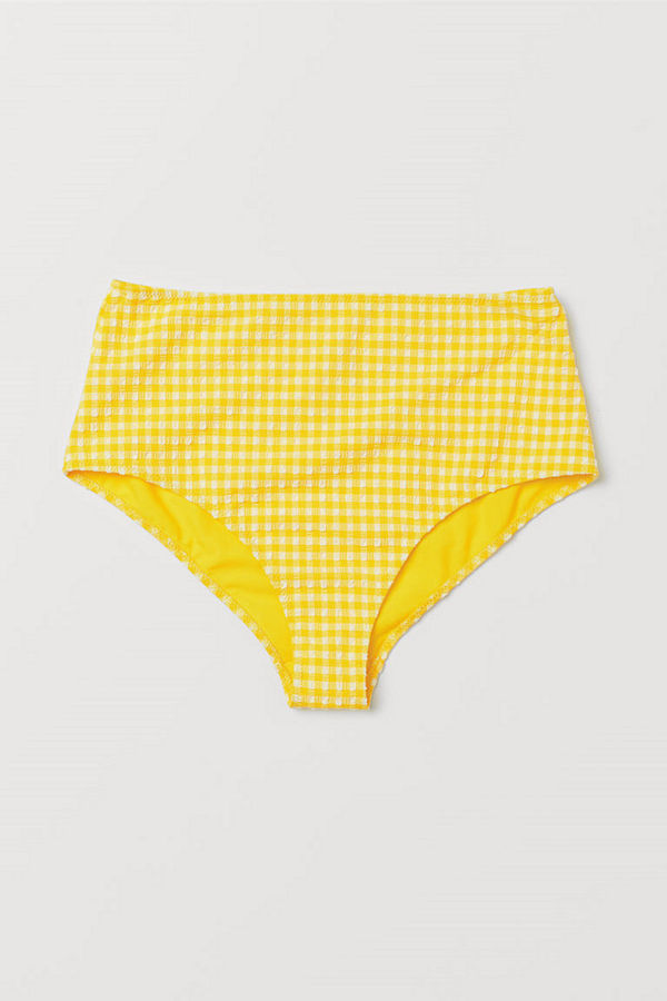 H&M Bikinitrosa highwaist gul
