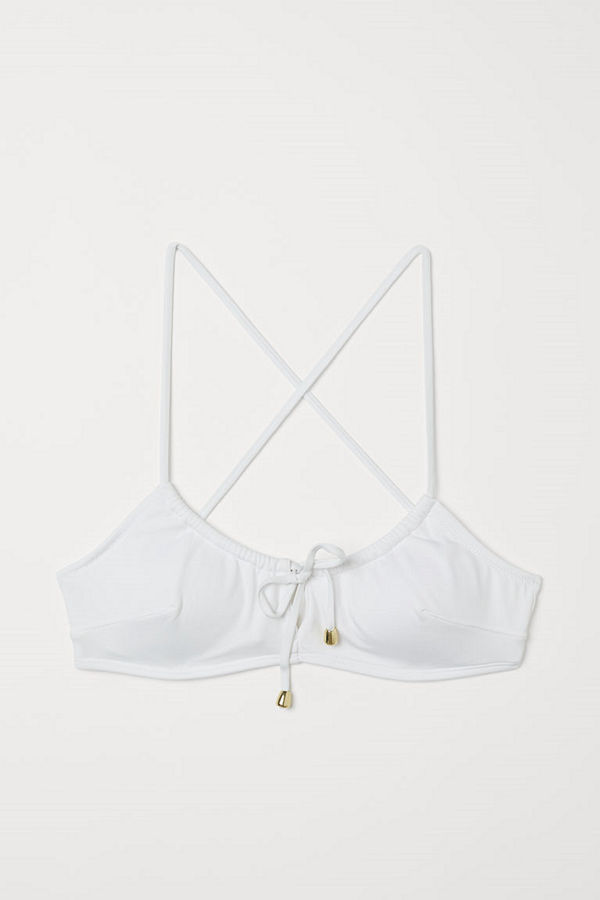 H&M Vadderad bikini-bh vit
