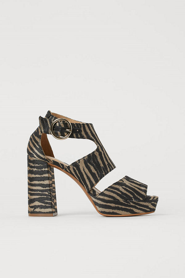 H&M Platåsandaletter svart