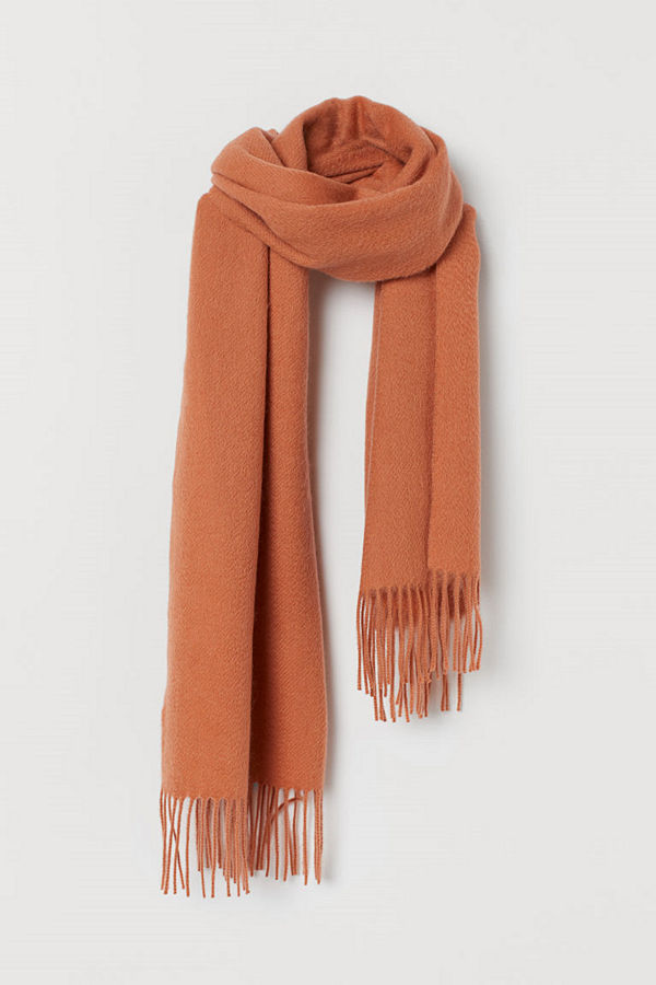 H&M Halsduk i ull orange