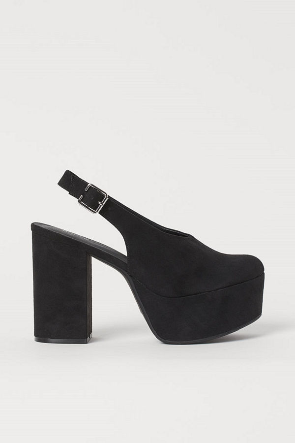 H&M Platåsandaletter svart