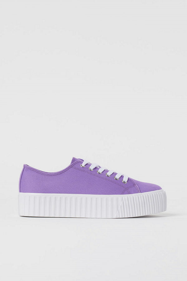 H&M Platåsneakers lila
