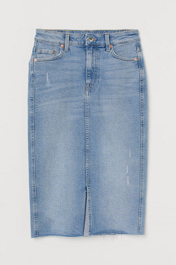 H&M Pennkjol i denim blå