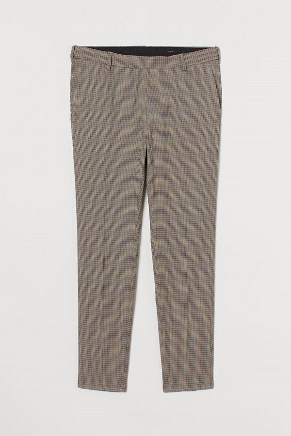 H&M Kostymbyxa Skinny Fit beige