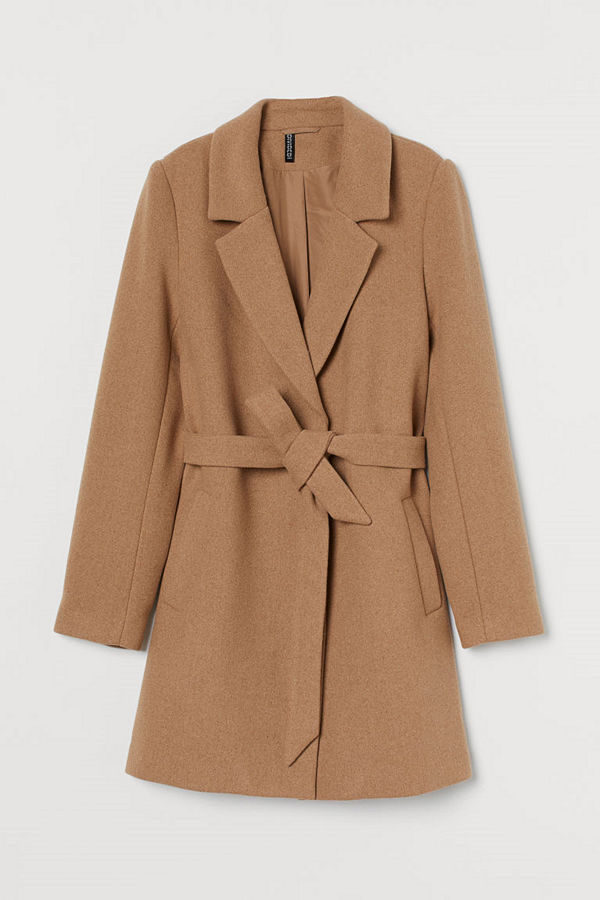 H&M Kappa i ullmix beige