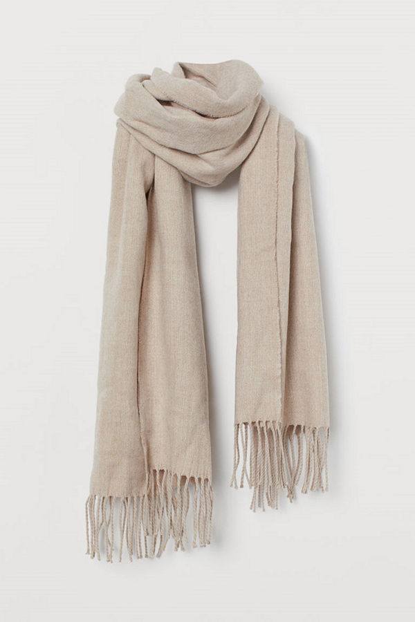 H&M Halsduk med fransar orange