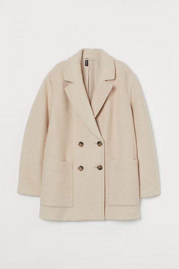 H&M Kappa i ullmix beige