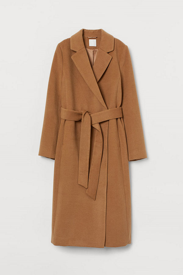 H&M Kappa med knytskärp beige
