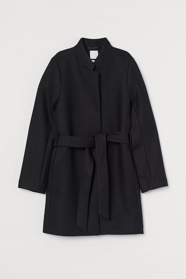 H&M Kappa i ullmix svart