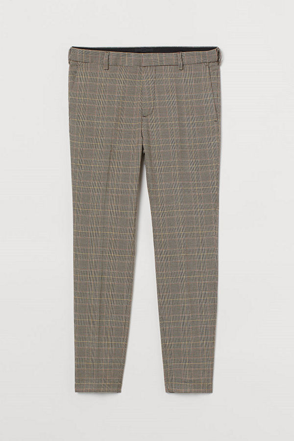 H&M Kostymbyxa Skinny Fit brun