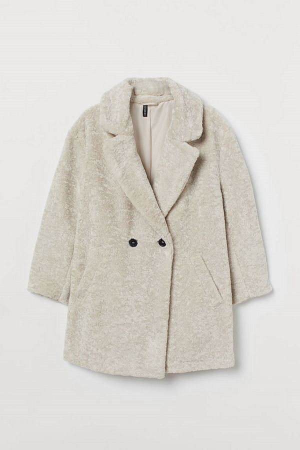 H&M H & M+ Fuskpälskappa beige