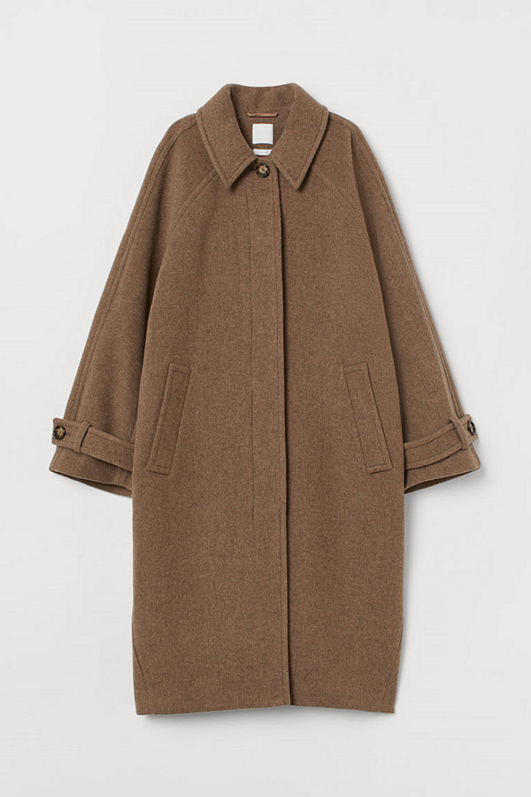 H&M Kappa i ullmix beige