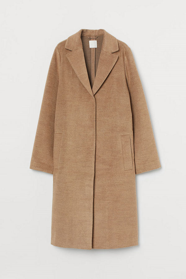 H&M Knälång kappa beige