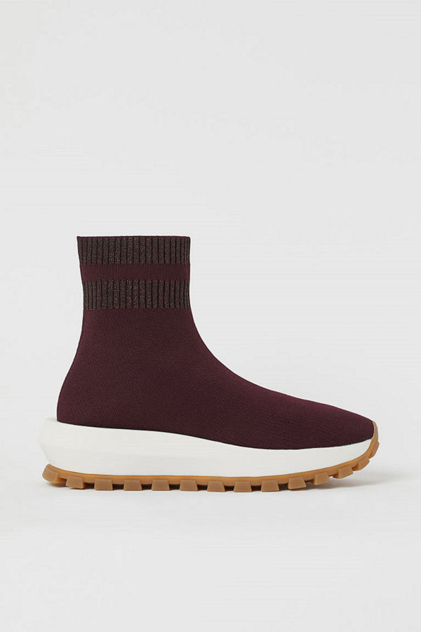 H&M Formstickade sneakers röd