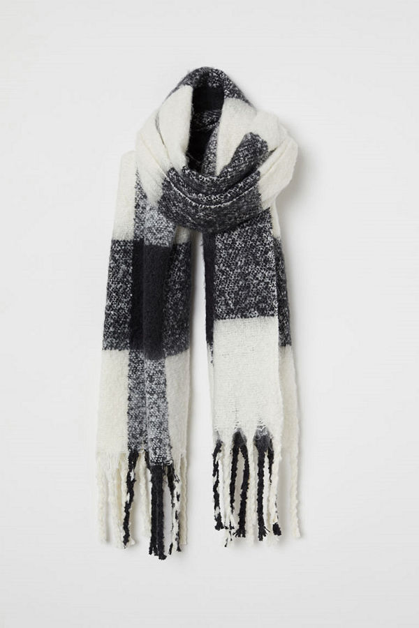 H&M Borstad scarf svart