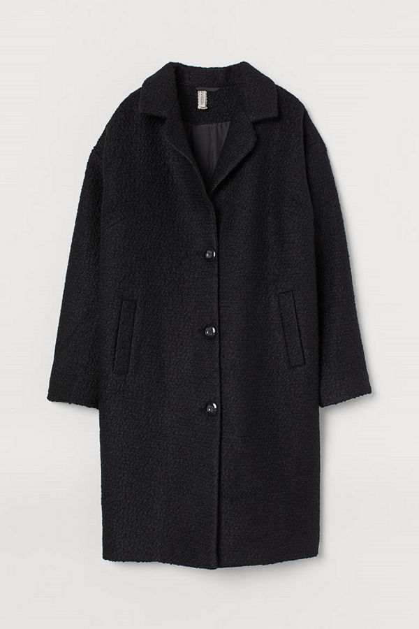 H&M Kappa i ullmix svart