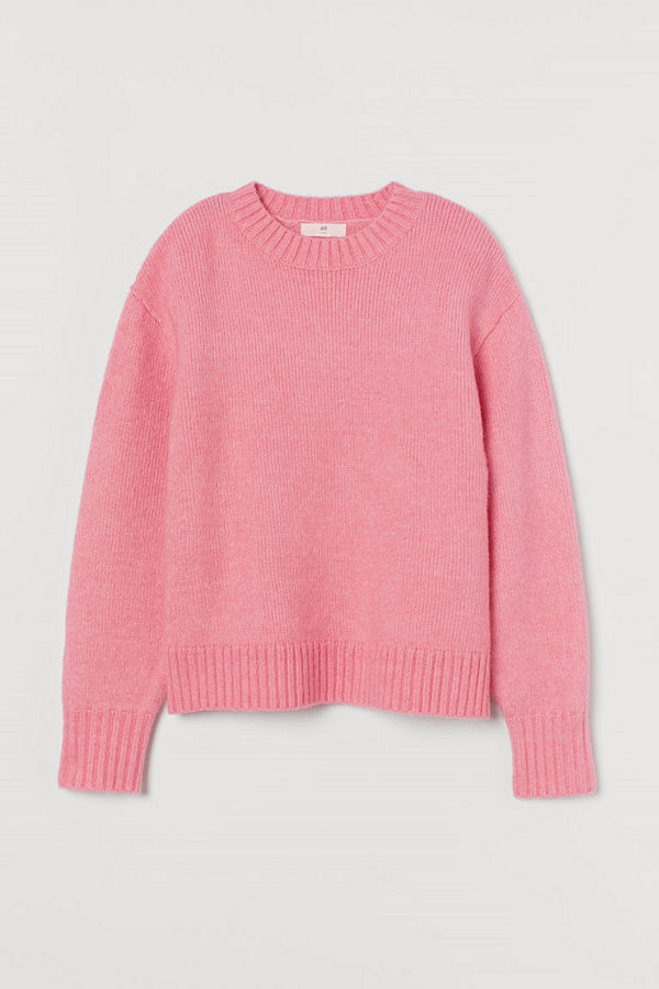 H&M Stickad tröja rosa