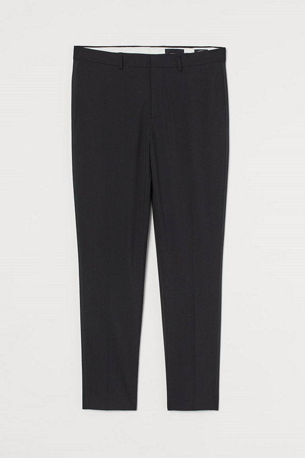 H&M Smokingbyxa i ull svart