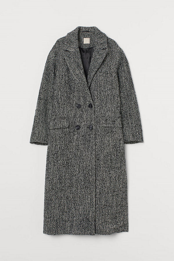 H&M Kappa i ullmix svart