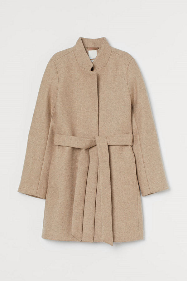 H&M Kappa i ullmix beige