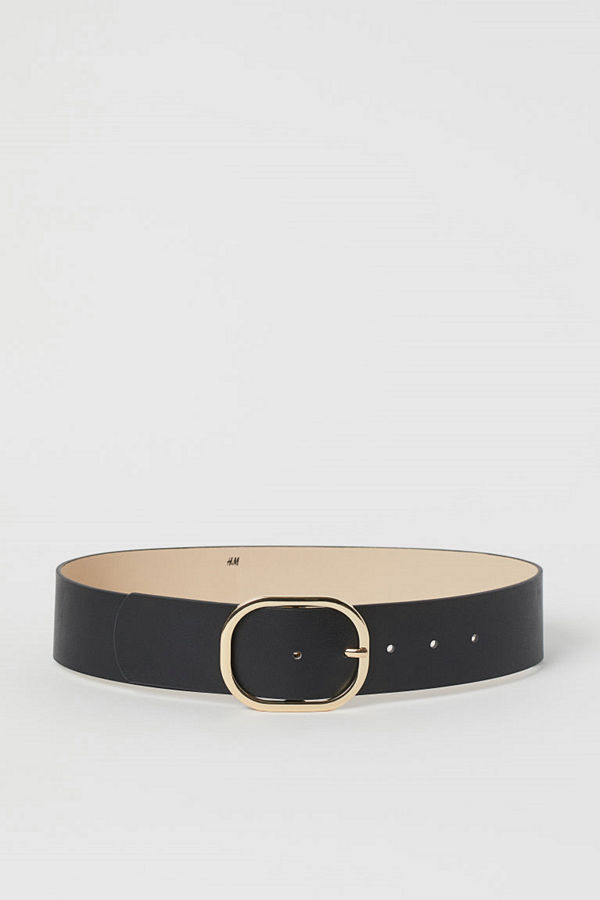 H&M Brett midjeskärp svart